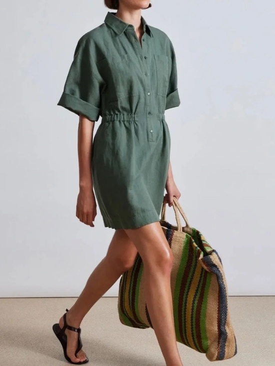 Apiece Apart Dresses & Skirts - Apiece Apart Palmera Dress, Green, Size Small